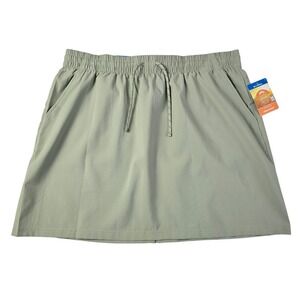 NWT Columbia Women's BlueVista Hill Omni-Shade UPF 50 Hiking Skirt Sage Green XL
